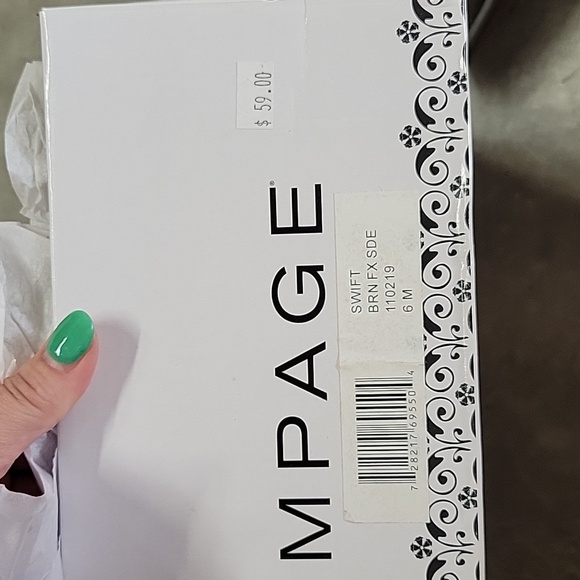 Ladies Rampage Swift Brown faux suede tall boot size 6 - Picture 7 of 7